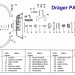 Schéma rozložené automatiky Dräger PA 60/II s popisem jednotlivých částí v češtině