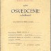 Osvědčení Mikuláše Kodady z roku 1963 – absolventa kurzu instruktorů potápění s lehkou potápěčskou soupravou PL-40